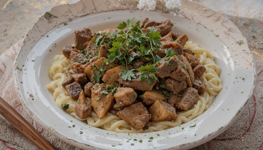 Homemade Beef Dish With Herbs