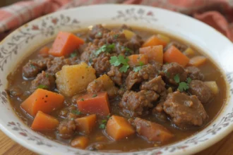 Homemade Beef Stew With Carrots