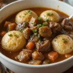 Cozy Beef Stew With Dumplings