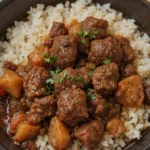 Beer-Braised Beef Stew With Rice