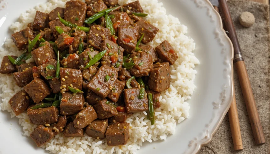 Sesame Beef Stir-Fry With Rice