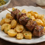 Grilled Beef Skewers With Potatoes