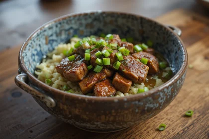 Grilled Beef Bowl With Green Onions