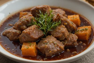 Beef Stew With Red Wine And Thyme