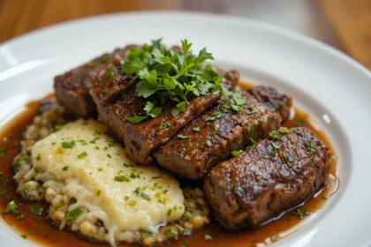 Gourmet Beef Dish With Herbs