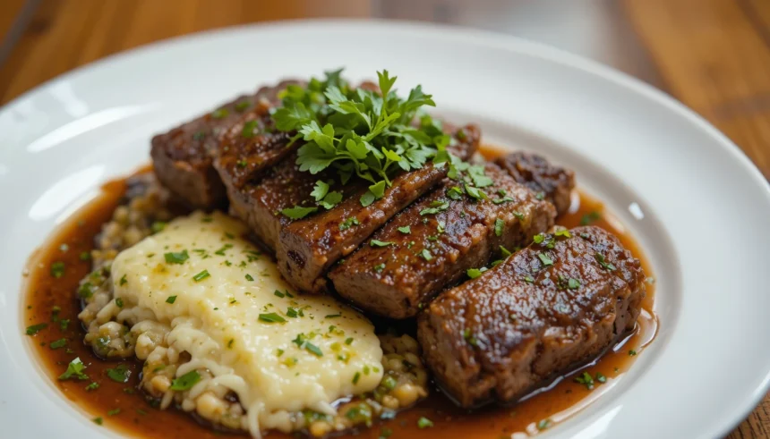 Gourmet Beef Dish With Herbs