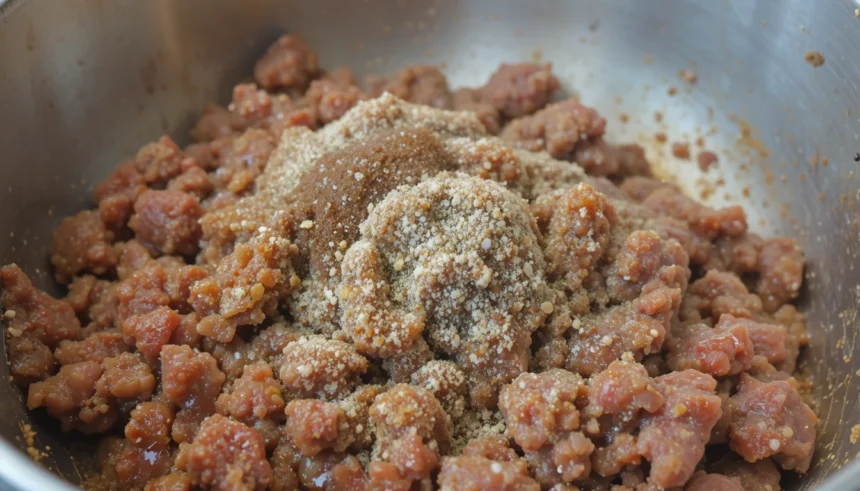 Ground Beef Mixture With Seasoning