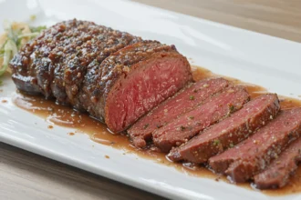 Sliced Wagyu Beef With Sauce