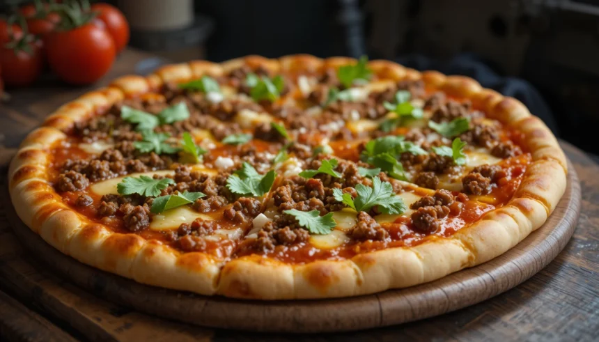 Mexican Pizza With Ground Beef