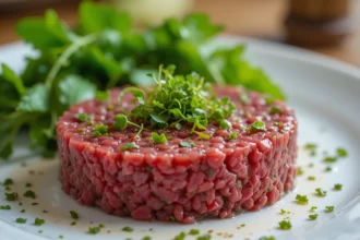 Raw Beef Tartare With Herbs