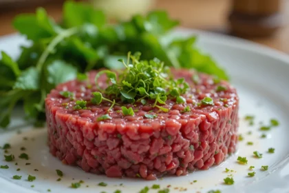 Raw Beef Tartare With Herbs