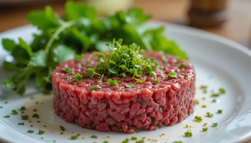 Raw Beef Tartare With Herbs
