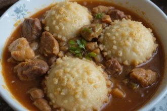 Old Fashioned Beef Stew With Dumplings