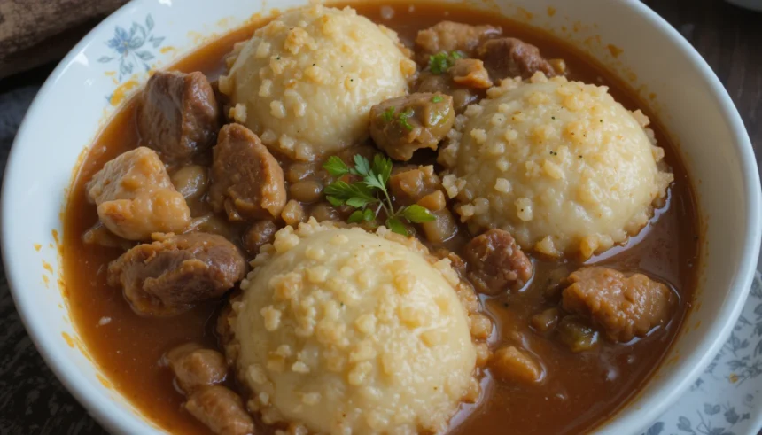 Old Fashioned Beef Stew With Dumplings