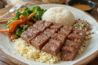 Japanese Home-Cooked Meal With Beef