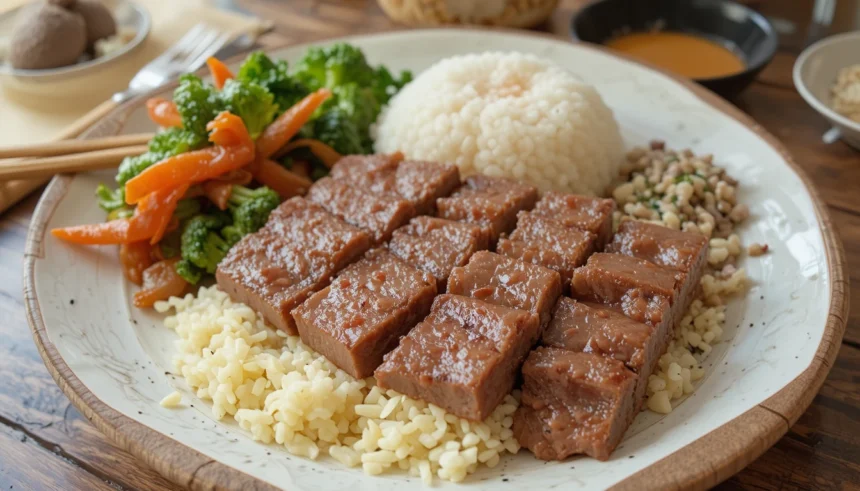 Japanese Home-Cooked Meal With Beef