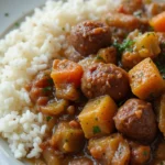 Beef Stew With Rice And Vegetables