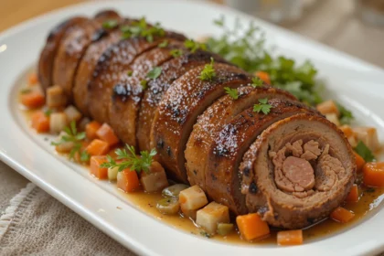 Beef Roulade With Vegetables
