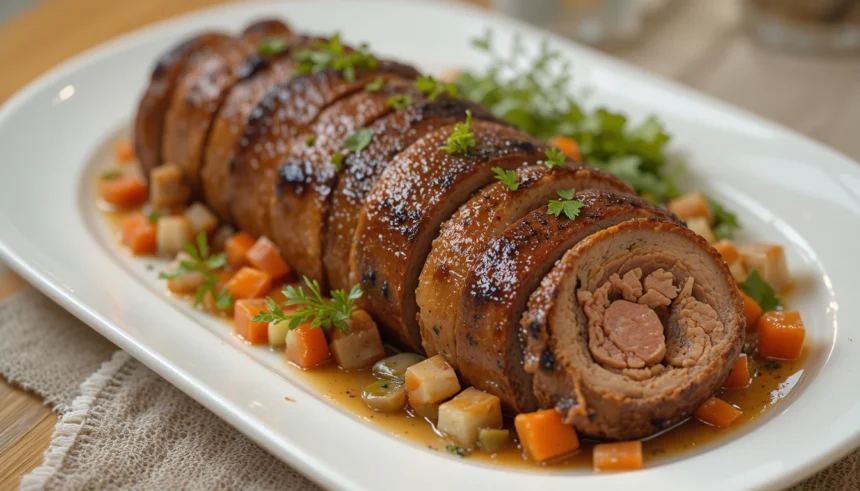 Beef Roulade With Vegetables