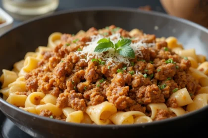 How To Make Rigatoni With Ground Beef