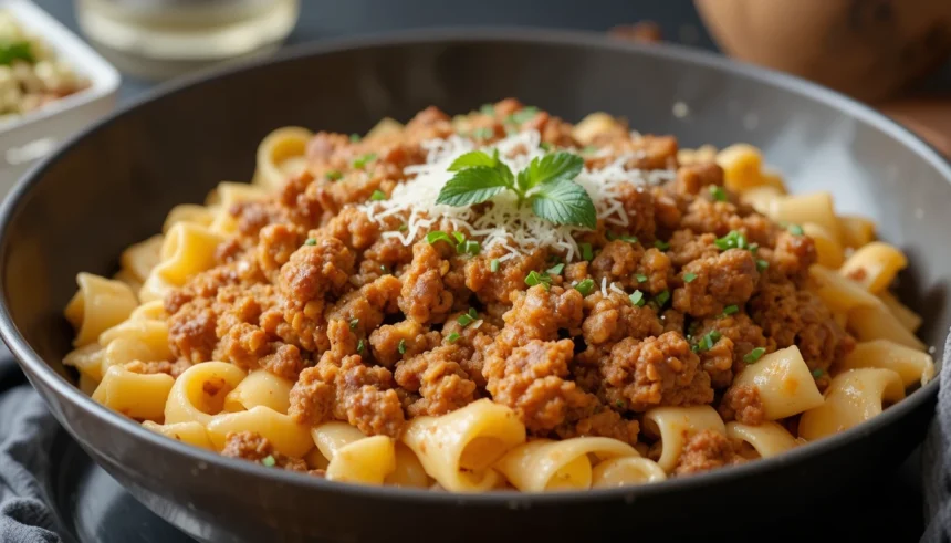 How To Make Rigatoni With Ground Beef