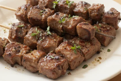 Grilled Beef Skewers With Herbs