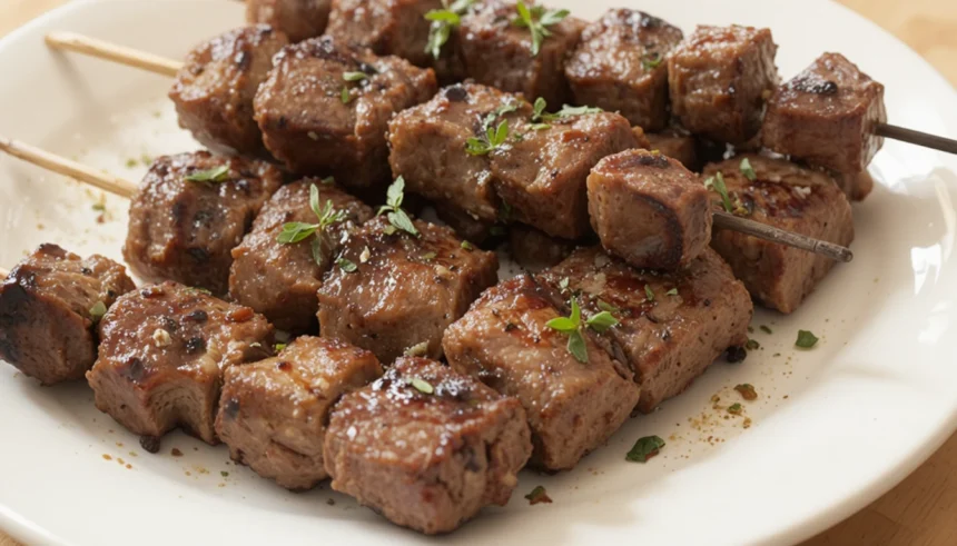 Grilled Beef Skewers With Herbs