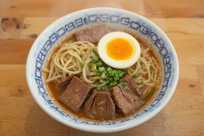 Beef Ramen With Soft-Boiled Egg