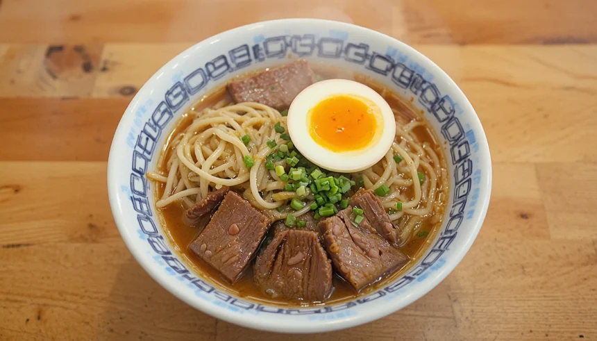 Beef Ramen With Soft-Boiled Egg