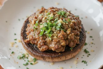 How To Make Stuffed Portobello Mushrooms With Beef