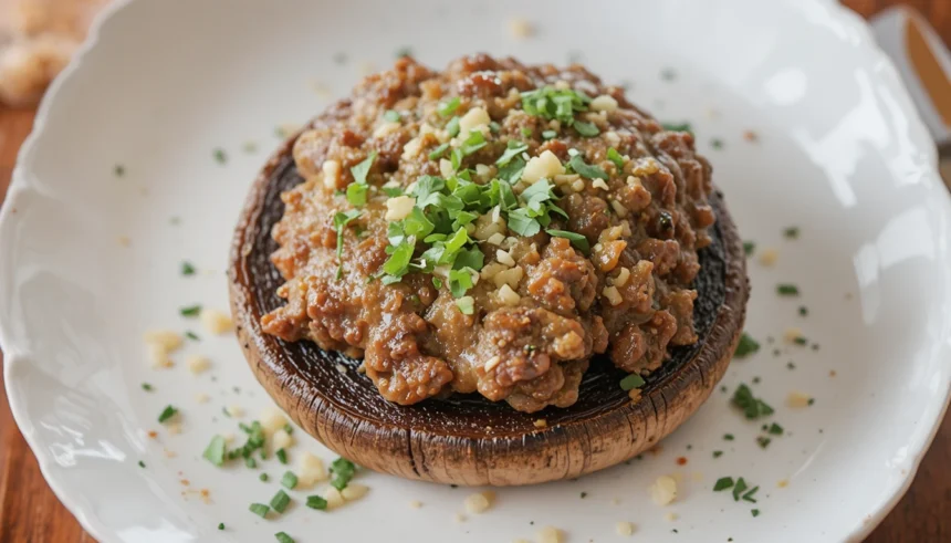 How To Make Stuffed Portobello Mushrooms With Beef
