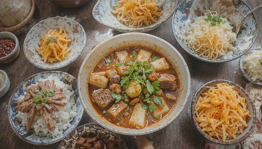 Korean Beef Stew With Side Dishes