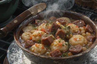 Traditional Czech Beef Stew With Dumplings