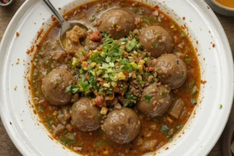 Indonesian Beef Soup With Meatballs
