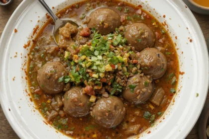 Indonesian Beef Soup With Meatballs