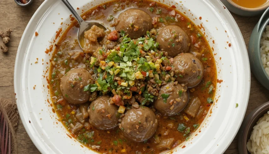 Indonesian Beef Soup With Meatballs