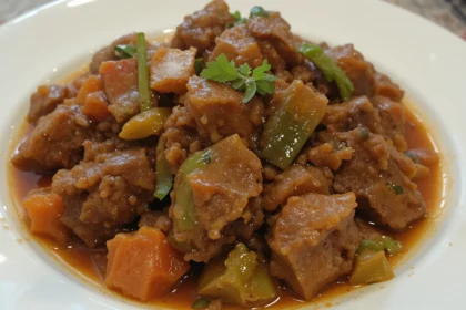 Indonesian Beef Rendang With Vegetables