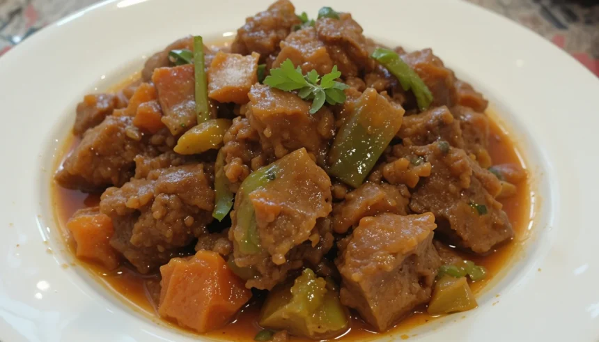 Indonesian Beef Rendang With Vegetables