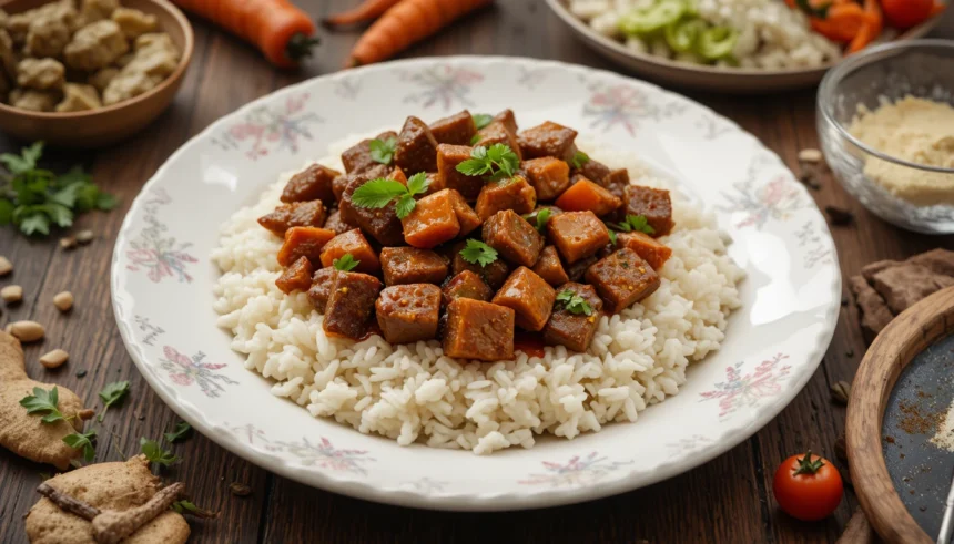 Kerala Beef Fry With Rice