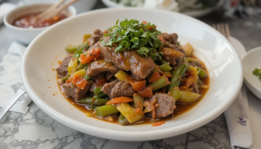 Vietnamese Beef Salad With Sauce