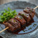Grilled Beef Skewer With Sauce