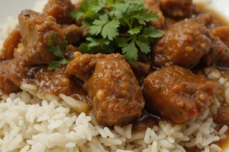 Indian Beef Curry With Rice