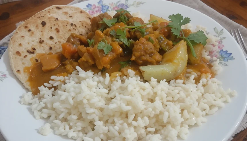 Homemade Beef Curry With Rice