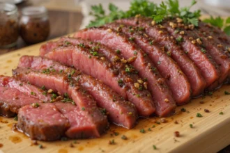 Sliced Beef With Herbs And Spices