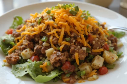 Taco Salad With Beef And Cheese