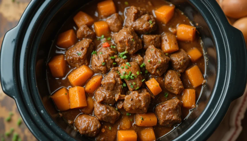 Slow Cooker Beef Stew With Carrots