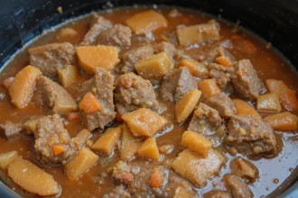 Slow Cooker Beef Stew Recipe With Gravy