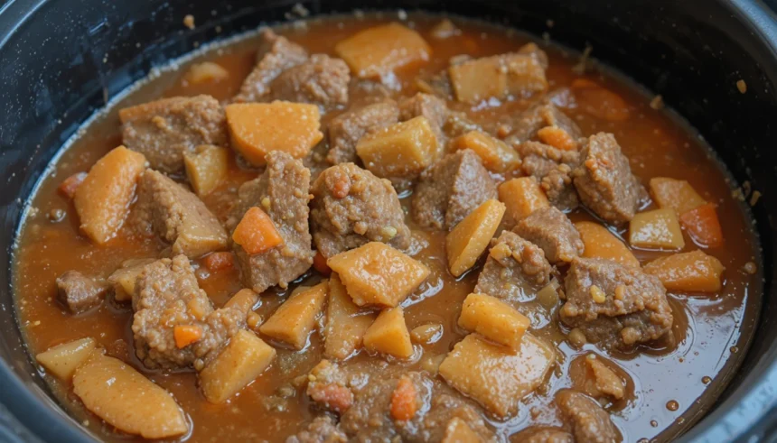 Slow Cooker Beef Stew Recipe With Gravy