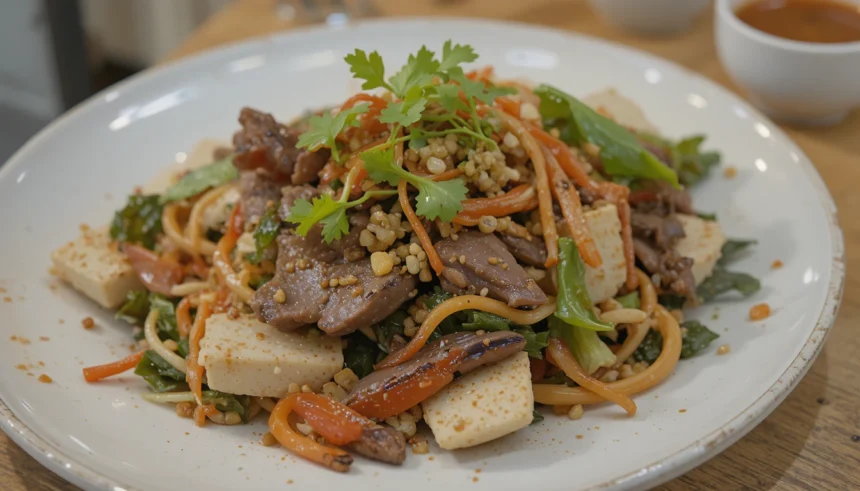 Japanese Beef Salad With Vegetables