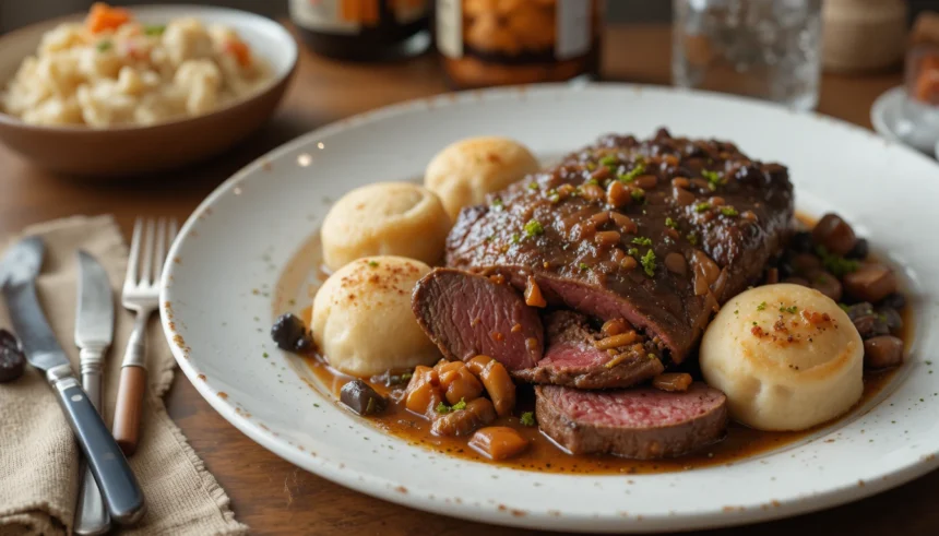 German Roast Beef With Dumplings